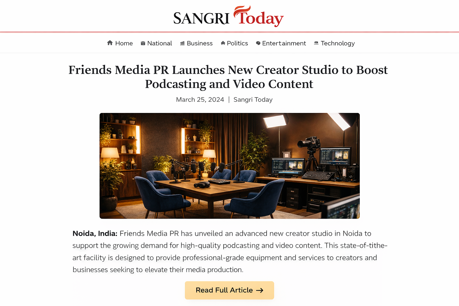friends studio news